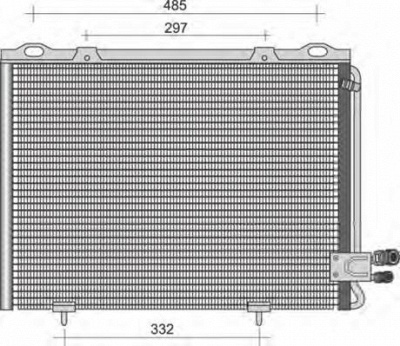 MAGNETI MARELLI 350203394000 -  Конденсатор, кондиционер